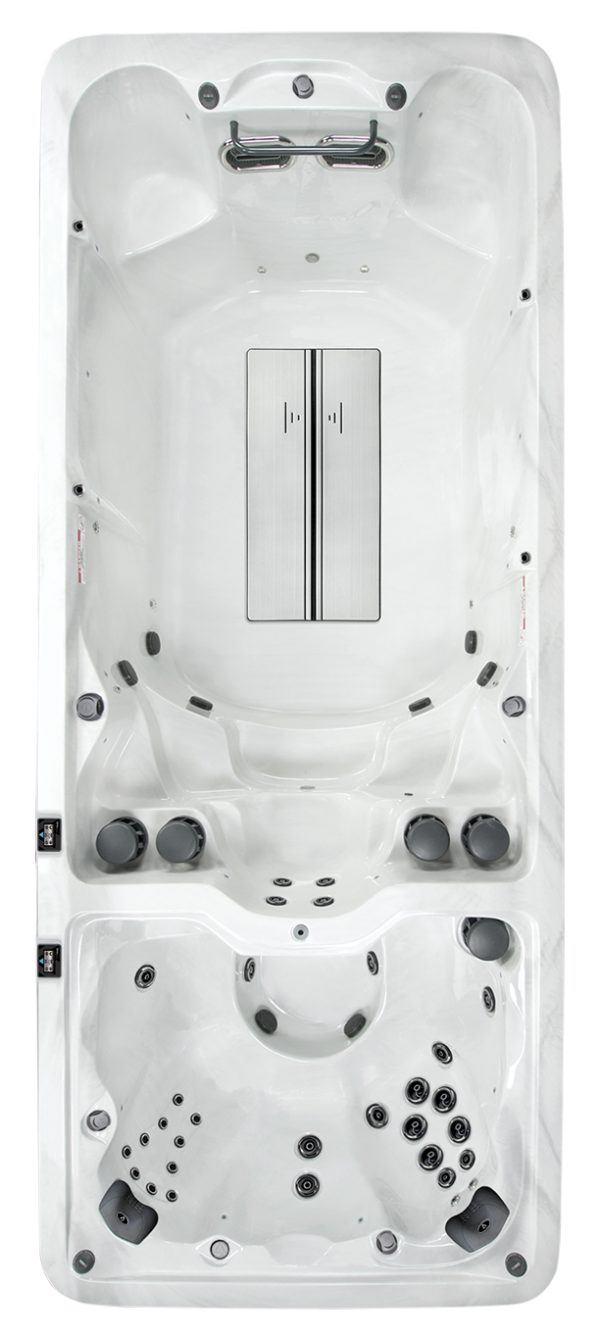 VM8: 18 Foot All in One 8 Seat Swim Spa Hot Tub Combination